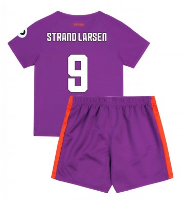 Wolves Jorgen Strand Larsen #9 Alternativní dres komplet pro Děti 2024-25 Krátkým Rukávem (+ Krátké kalhoty)